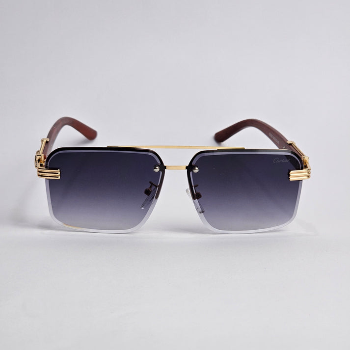 Cartier Rimless PANTHER - Gold/Black – PeachVision